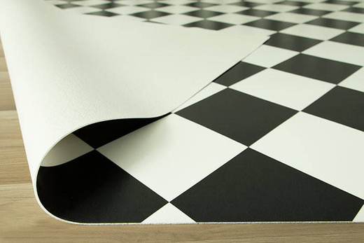 Wykładzina PCV Zebra York T99 szerokość 1,5 m Szachownica