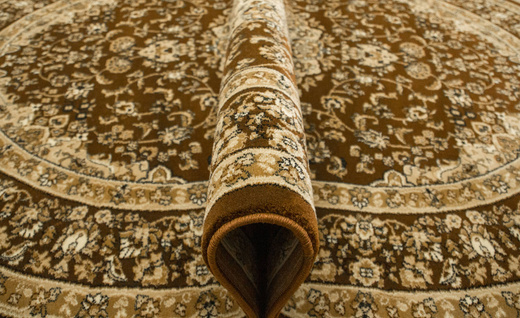 Owalny Dywan Super Rose 3619A brown/brown Ornament Brąz Beż Krem