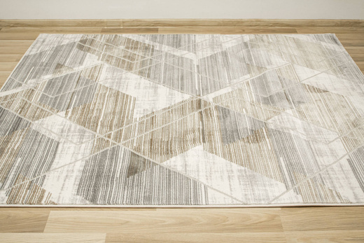 Dywan Adana J0065 Gray Szary Beż Romby