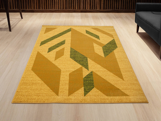 Dywan Agnella Standard Kanas Beż Oliwka Abstrakcja