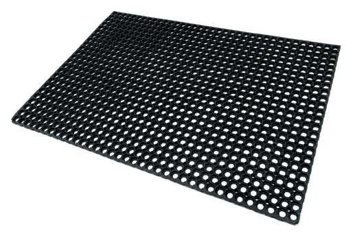 Mata Przerostowa Na Place Zabaw Ażurowa Gumowa Czarny