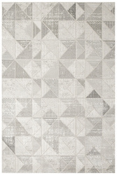 Dywan Kenitra G231A white/cream Krem Szary Srebrzysty Trójkaty