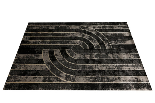 Dywan Kashmir KR158S BlackK/Gold Czarny Złoty Geometria