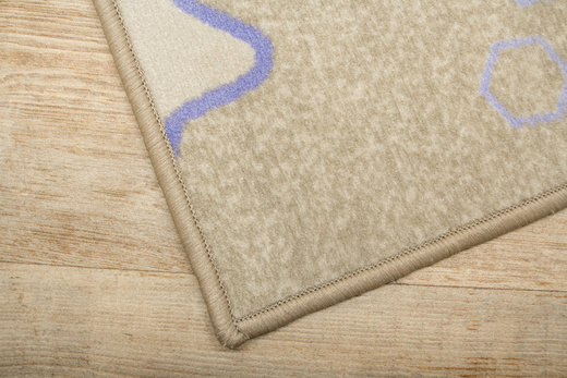 Welurowy Dywan Dziecięcy Stars Cfl-s1 Pastelowe Gwiazdki