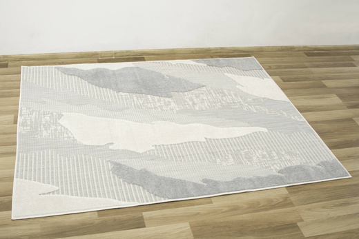 Dywan Sznurkowy Stella D431A white/l.grey Szary Srebrny Krem