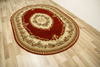 Owalny Dywan Super Rose 1898A red/cream Ornament Kwiatowy Czerwień Krem