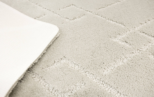 Dywanik Łazienkowy Antypoślizgowy Moreno Light Grey Jasny Szary Romby