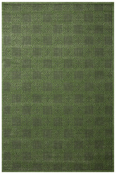 Dywan Teno F0286 Green Geometria Kwadraty Butelkowa Zieleń