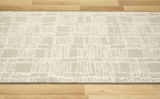 Dwustronny Sznurkowy Chodnik Brussels 205467/10210 Coffee Krem Beż szerokość 120 cm