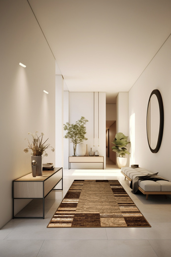 Antypoślizgowy Dywan Adagio 04 Beż Paski