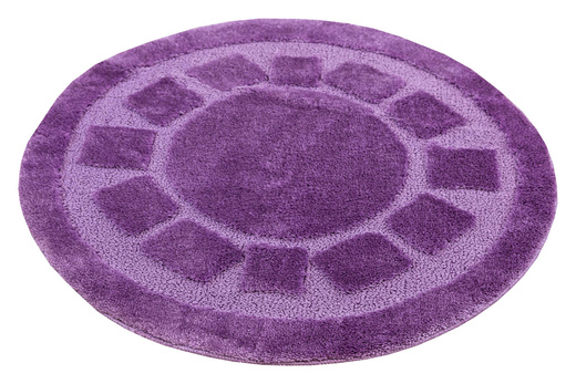 Dywanik Okrągły Łazienkowy Antypoślizgowy Ocean Fiolet