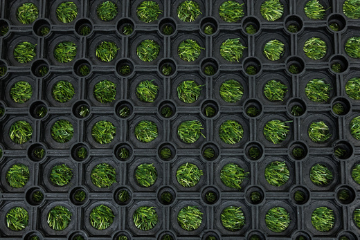 Mata Przerostowa Na Place Zabaw Ażurowa Gumowa Czarny