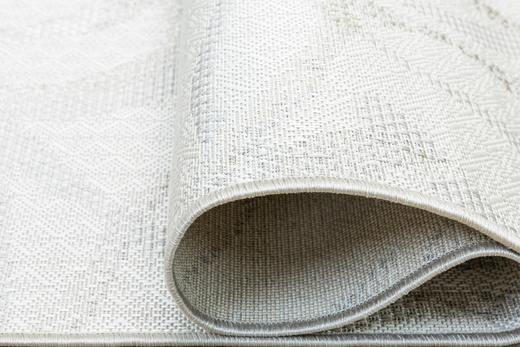 Dywan Sznurkowy Haga 04720A l.grey/cream Szary Beż Krem Kwiaty Outdoor