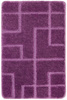 Dywanik Łazienkowy Antypoślizgowy Inez Violet Fioletowy Geometria