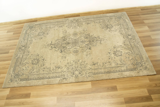 Wełniany Dywan Ornamentowy Agnus Sanio Krem