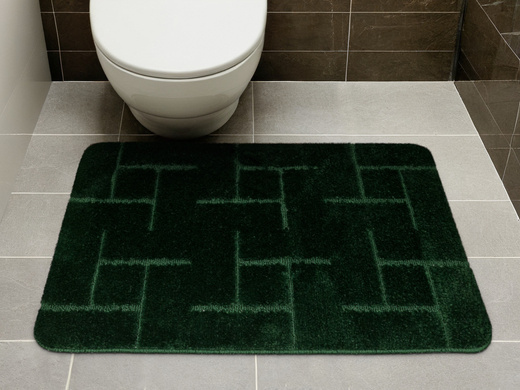 Dywanik Łazienkowy Teramo Green Butelkowa Zieleń