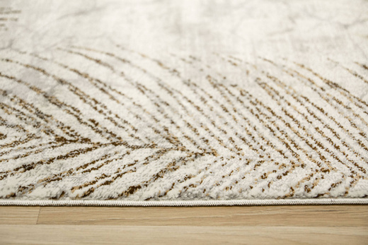 Dywan Modena 5297 bone/l.brown Krem Brąz Szary Liście Palm Marmur