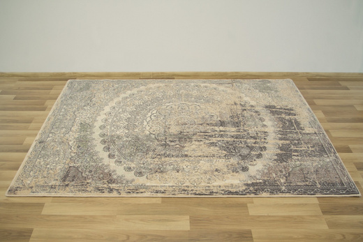 Dywan Wełniany ISFAHAN Lidius Piaskowy Rozeta