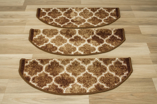 Nakładki Półokrągłe Clover 04 Brąz Beż Koniczyna Marokańska