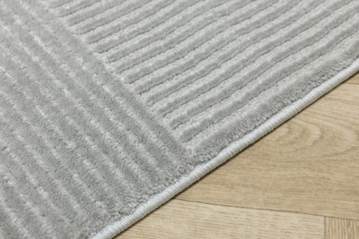 Dywan Misha J087A l.grey/d.grey Szary Półkola Linie