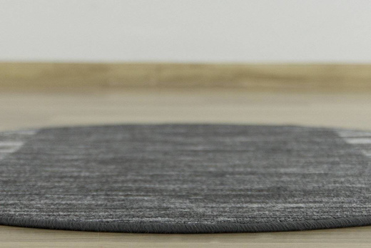 Antypoślizgowy okrągły dywan adagio 29 ciemny szary