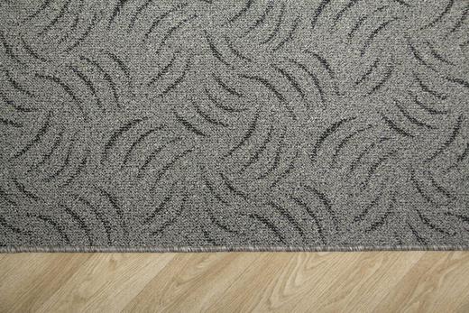 Wykładzina Presto 74 Melanż Srebrzysty Szary Czarny szerokość 4 m