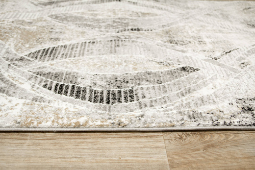 Chodnik Maya PR739 grey/b Szary Wstęgi szerokość 100 cm