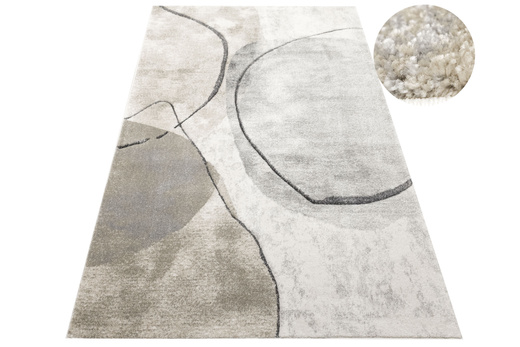 Dywan Daisy Carving 6104A cream/light be Krem Beż Szary Marmur