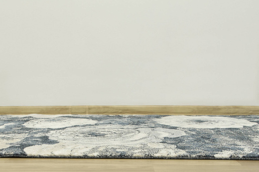 Dywan WORLD 78316/892 Kwiaty Niebieski Beż Krem