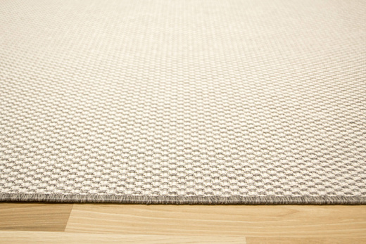 Dywan Dwustronny Sznurkowy Brussels 205150/10010 Silver Kratka Szary Krem Outdoor