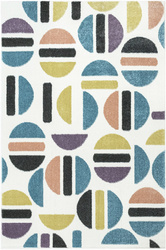  Dywan Dziecięcy Lima M045A rose/blue Krem Fiolet Półkola