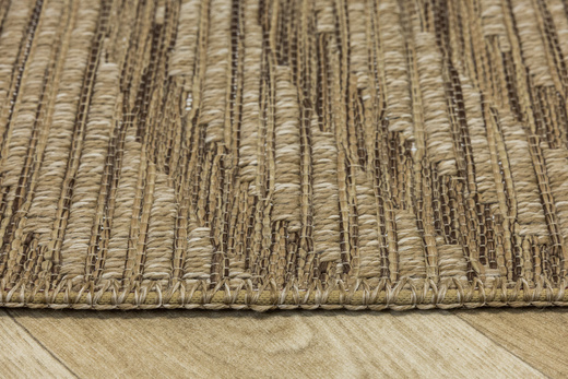 Dywan Sznurkowy Ella ST022A brown/brown Beż Brąz Wachlarze Outdoor