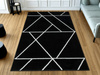  Dywan Lima C877B black/white Czarny Krem Trójkąty