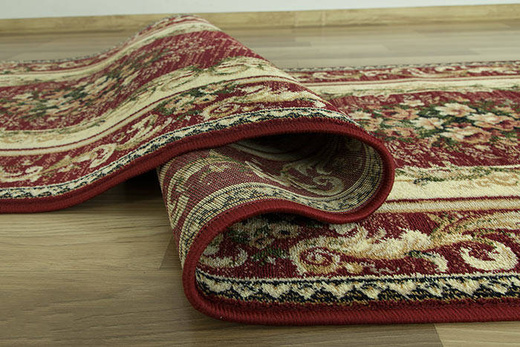 Chodnik Lotos 535/210 bordowy szerokość 80 cm