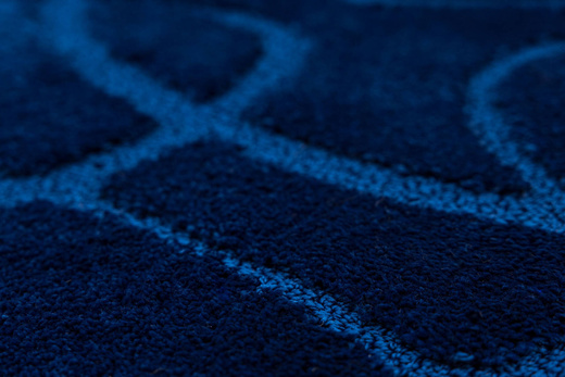 Dywanik Łazienkowy Antypoślizgowy Kobe Navy Granatowy Linie