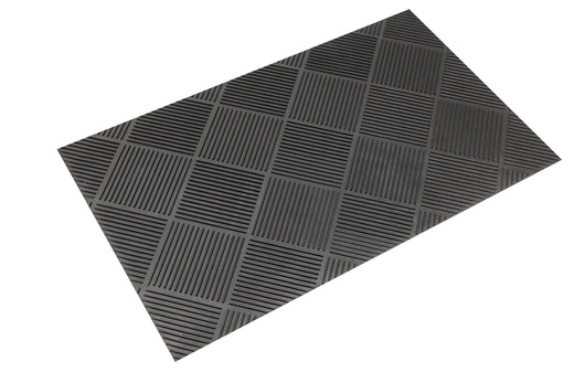 Wycieraczka gumowa kolor M58 dwustronna antypoślizgowa brąz czerń jodełka karo