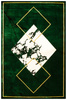 Dywan Diamond K4477Y green/green Marmur Romby Butelkowa Zieleń
