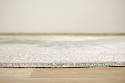 Dywan Galeria GL080G grey/grey Szary Złoty Rozeta