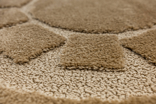 Dywanik Okrągły Łazienkowy Antypoślizgowy Ocean Beż