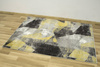 Dywan Victoria B885A grey/yellow Trójkąty Żółty Szary Przecierany