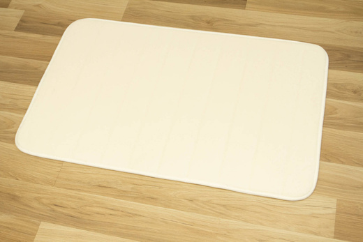 Dywanik Łazienkowy Coral Velvet Cream Krem Paski