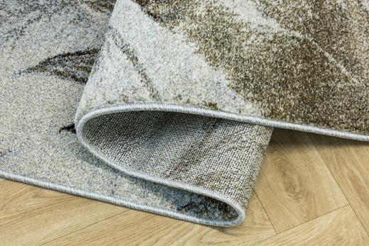 Dywan Ponte N852A l.grey/cream Brąz Szary Listki