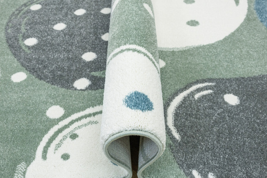 Dywan Dziecięcy Lima M040A green/cream Zielony Kremowy Kamyki Kropeczki
