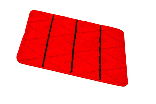 Komplet 2-częściowy Łazienkowy Palma Red Czerwony Czarny Romby