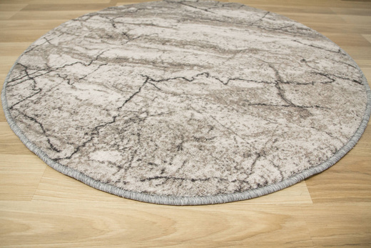 Okrągły Dywan Aqua Marble 19 Szary Antypoślizgowy