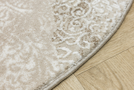 Okrągły Dywan Galya GAK11A brown/brown Beż Krem Boutique