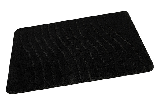 Dywanik Łazienkowy Antypoślizgowy Sara Black Czarny Fale