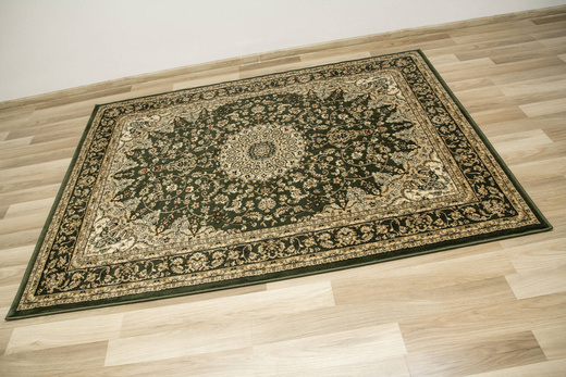 Dywan Super Rose 3558A d.green/d.gree Ornament Rozeta Zieleń