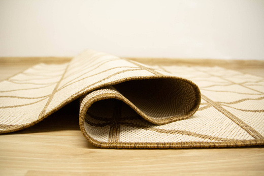 Dywan Płasko Tkany Natura PT 1994/10 Romby Trójkąty Beż