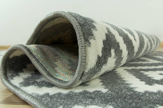 Chodnik Rainbow szare romby 11212/190 szerokość 70 cm